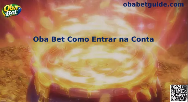 Interface de login do Oba Bet