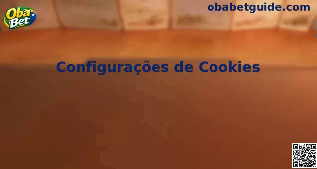 Interface de Configurações de Cookies Oba Bet