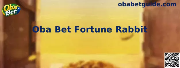 Interface ilustrativa do jogo Oba Bet Fortune Rabbit