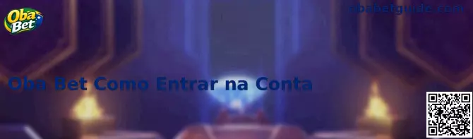 Interface de Login Oba Bet
